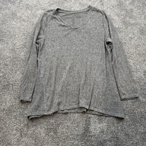 Lane Bryant Sweater Womens 14/16 Gray Long Sleeve Soft Lightweight Pullover Top